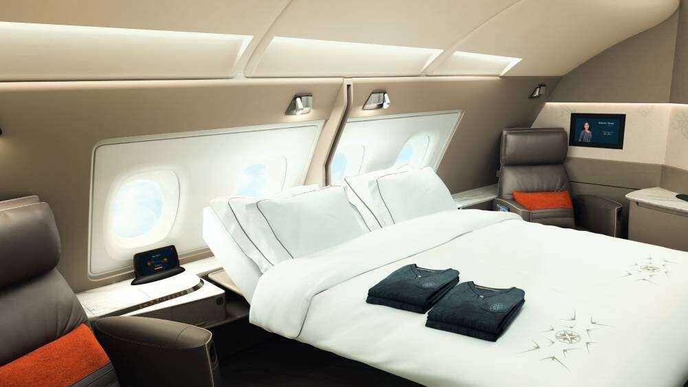 The Double Suite available at SIngapore Airlines