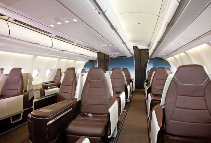 Hawaiian Airlines first class interior