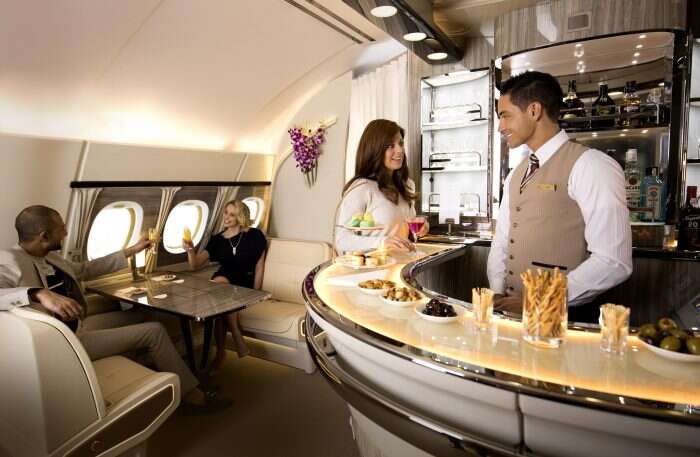 firstclass lounge onboard emirates a380