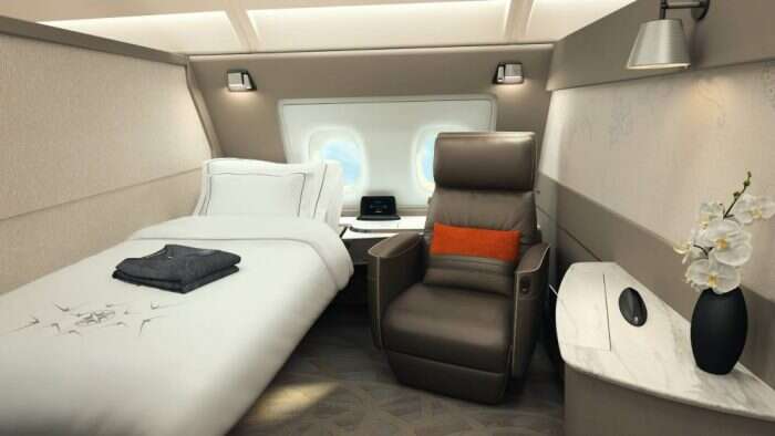 One of Singapore Airline's famous suites
