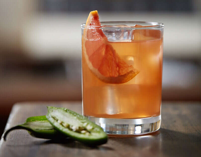 Spicy Paloma Cocktail by Hornitos Black Barrel Tequila