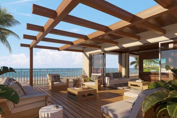 Upper deck of presidential villa Four Seasons Hualalai