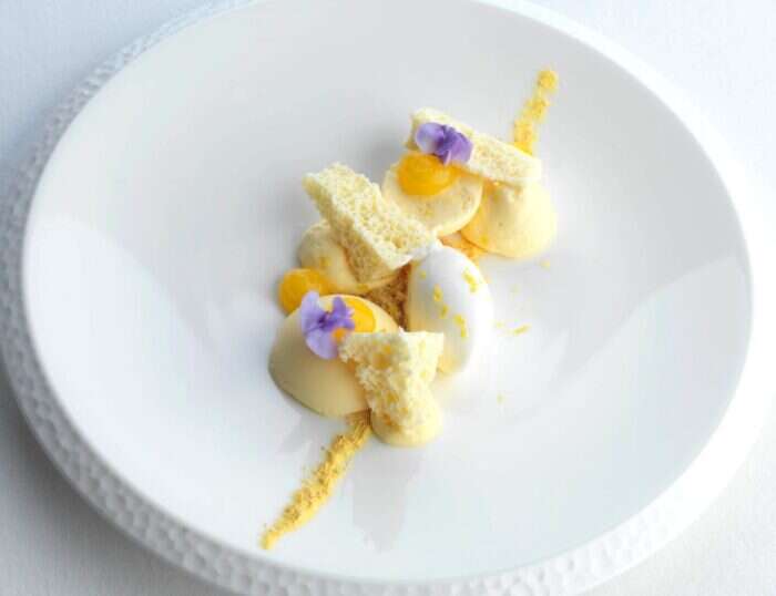 White choc dessert Tamburrini & Wishart