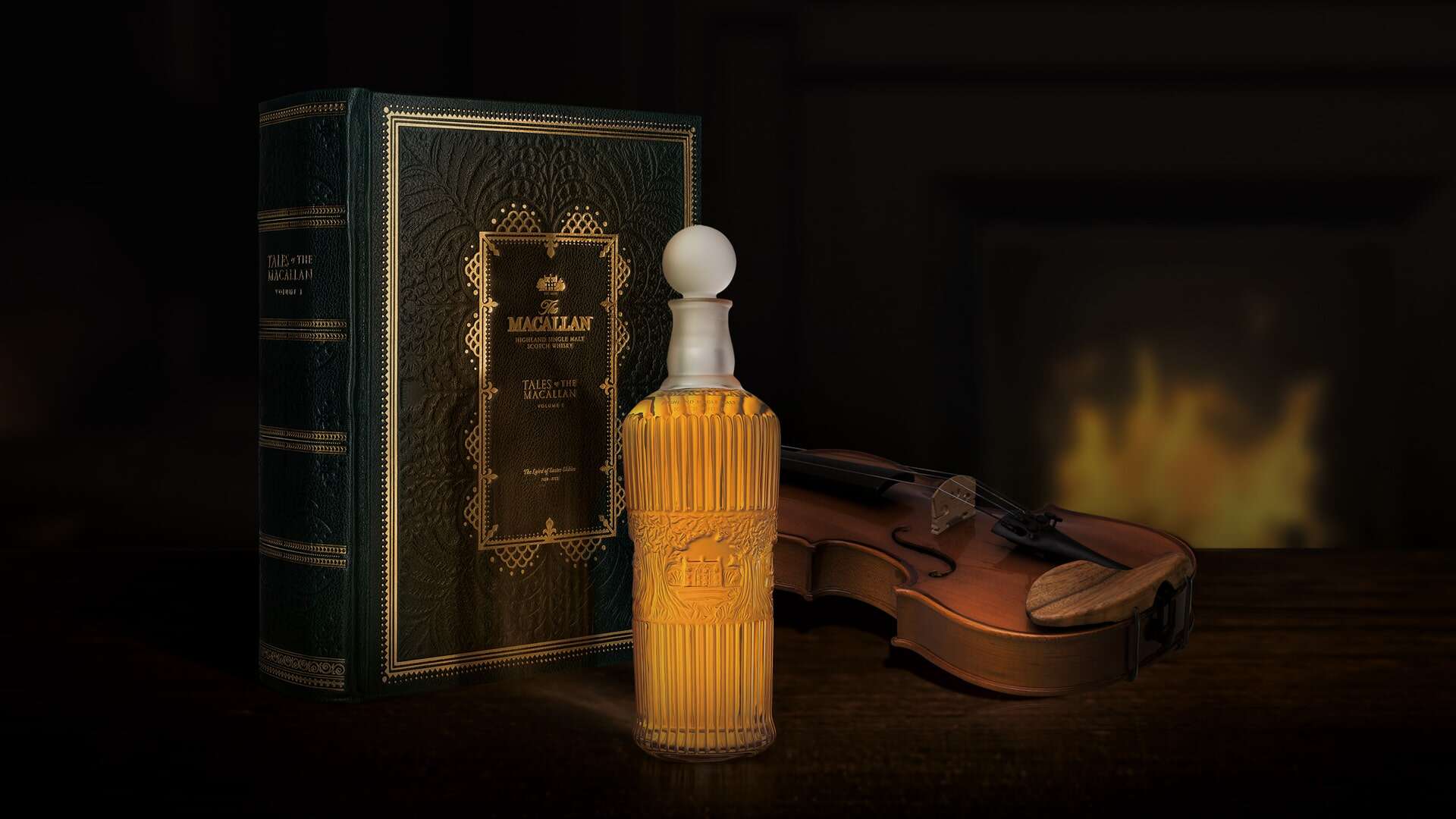 tales of the macallan decanter and book