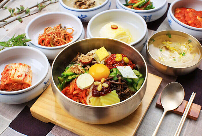 Bibimbap is a famous Korean cuisine