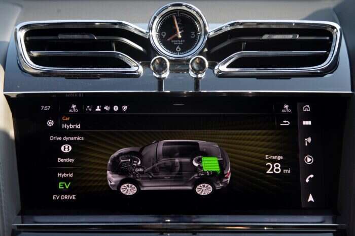 Bentayga Hybrid dashboard