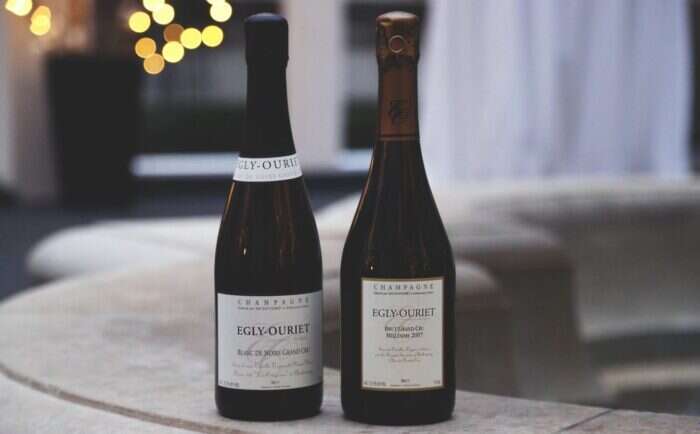 Egly Ouriet champagne bottles