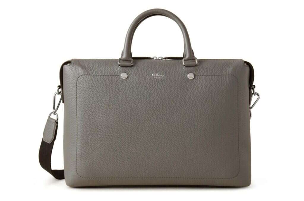 mulberry city briefcase charcoal