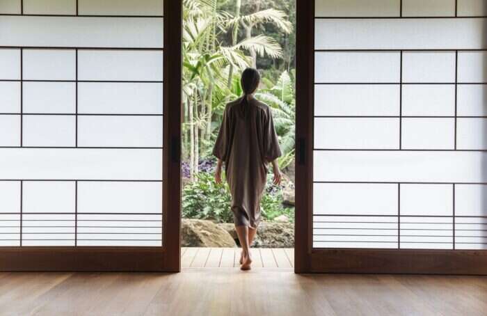 Woman in a private spa hale at Sensei Lanai Four Seasons Resort