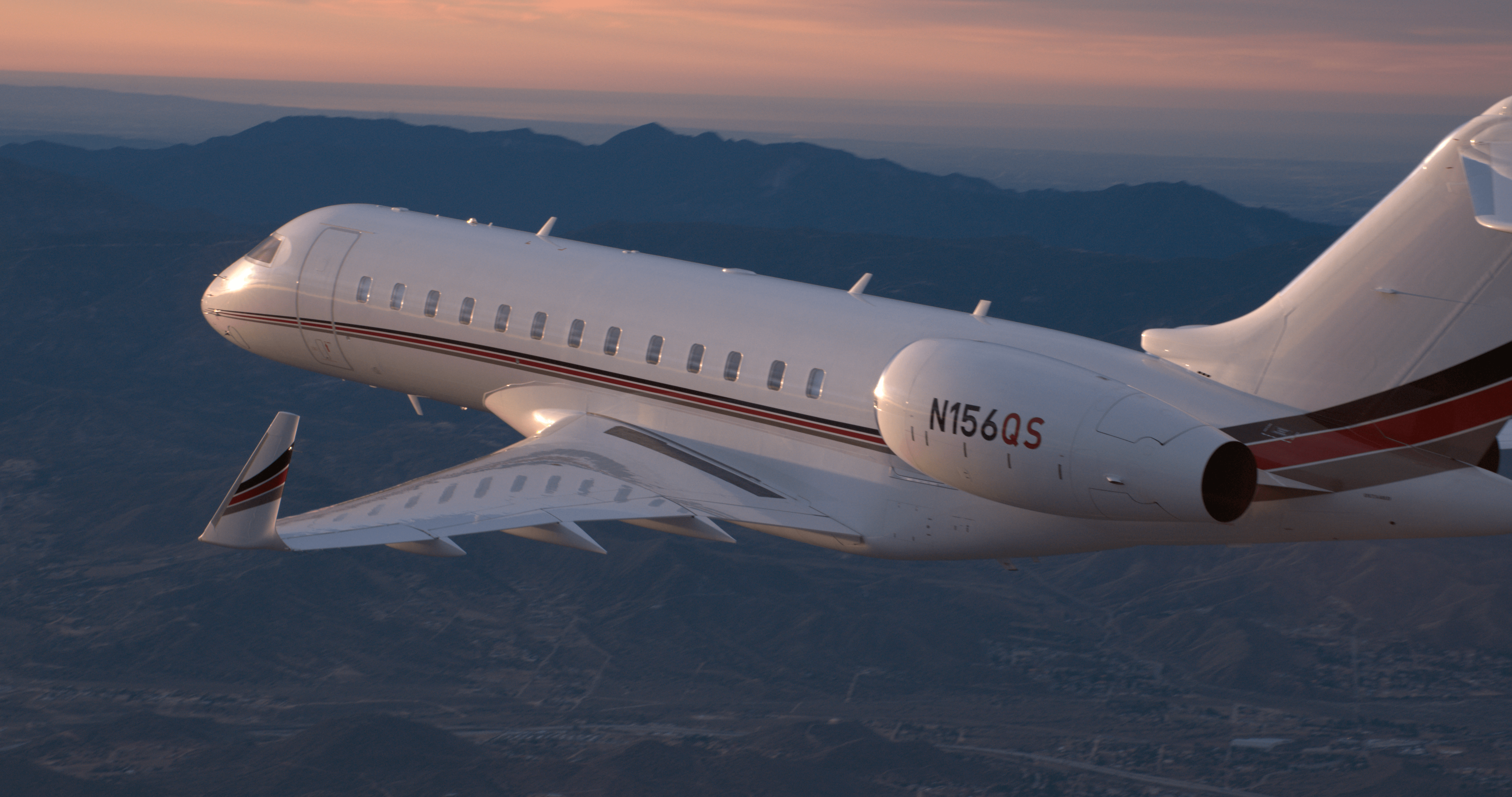 netjets plane in the air
