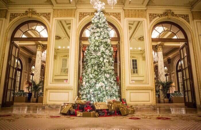 A Multi-Story Christmas Tree Is Towering Over Fifth Avenue