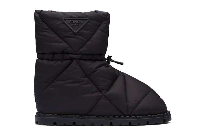prada black snow boot