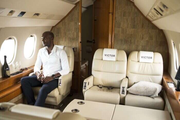 Inside a Victor jet