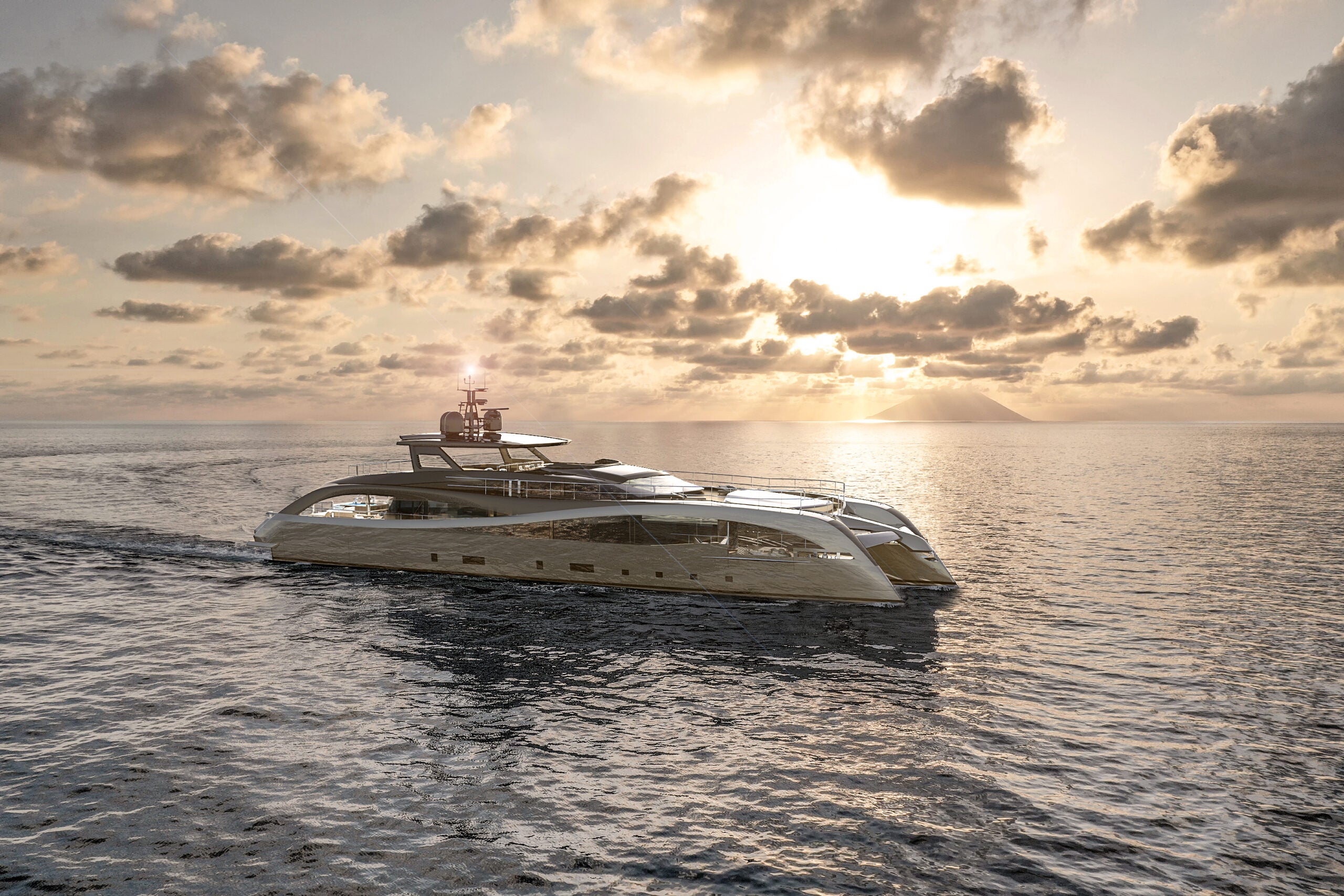 rossinavi electric sea cat catamaran yacht