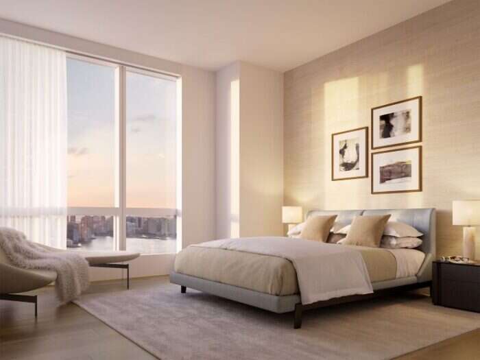 bedroom rendering in New York's Luxurious and Sustainable Tower