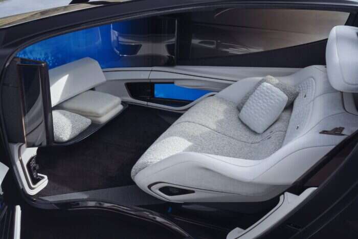 Interior of Inner Space autonomous Cadillac vehicle 