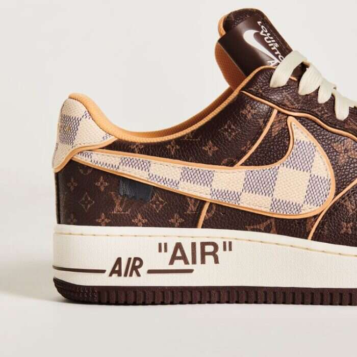 Louis Vuitton And Nike hoax Air Force 1 By Virgil Abloh Sneaker