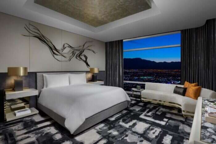 Sky Villa Bedroom at Aria Resort and Casino