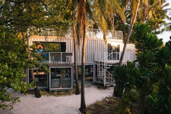 Fairmont Maldives sustainability lab exterior 