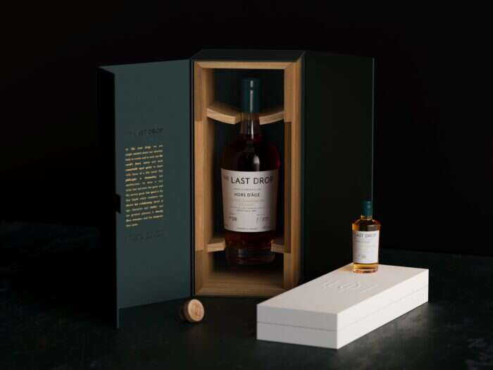 Last drop distillers cognac in box