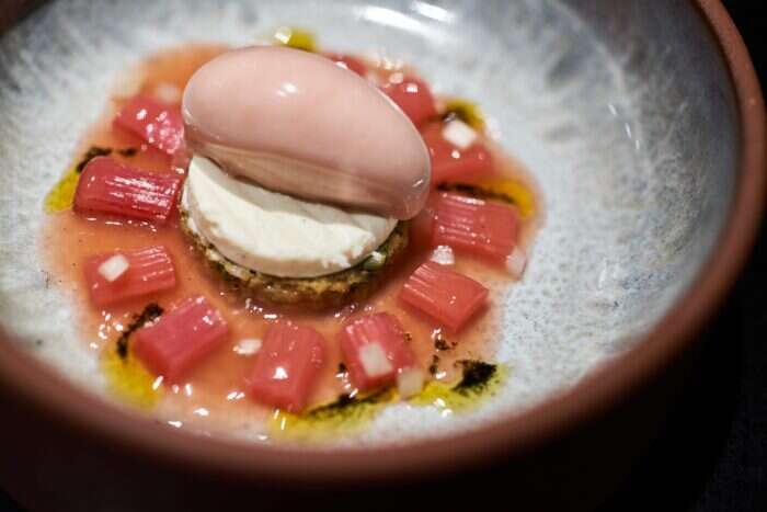 Claude Bosi rhubarb dessert