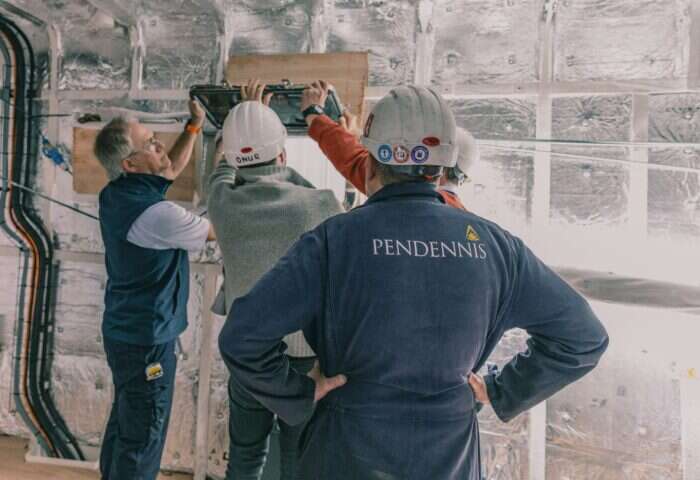 pendennis team working on project fox yacht
