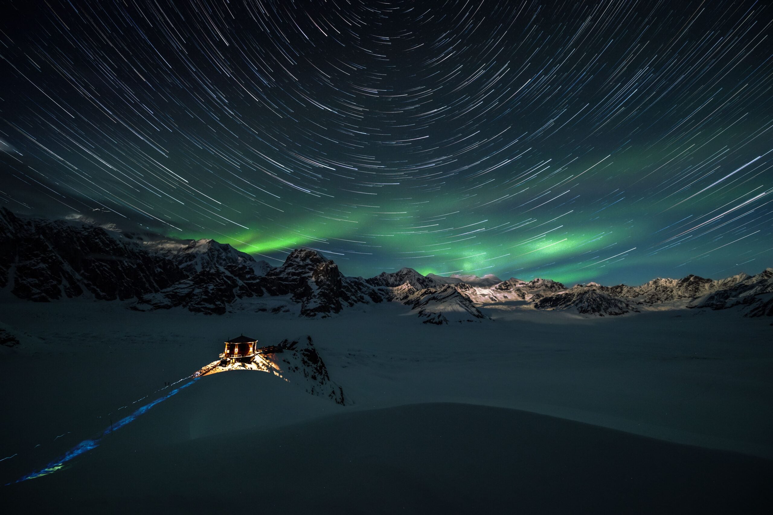 Descend into a Glacier at Sheldon Chalet