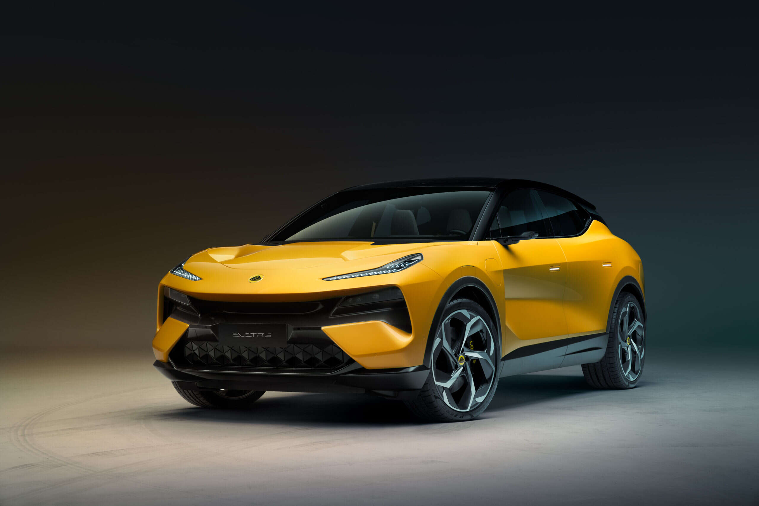 a yellow lotus eletre suv