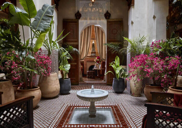 Courtyard of Riad Privilege Royal Mansour 