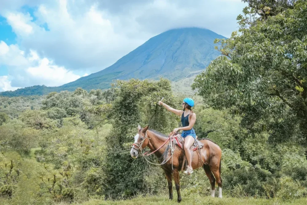 horseriding during tabacon wellness retreat