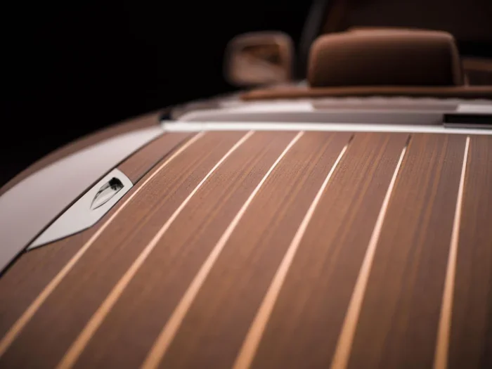 rolls-royce debuts pearl inspired 'boat tail' on the shores of