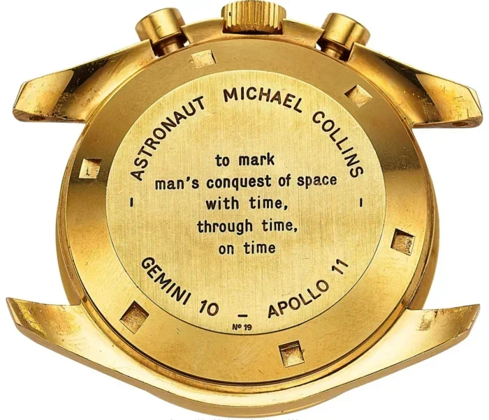 Back of Micheal Collins watch