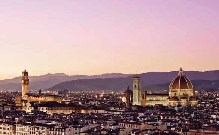 view of florence from hotel savoy