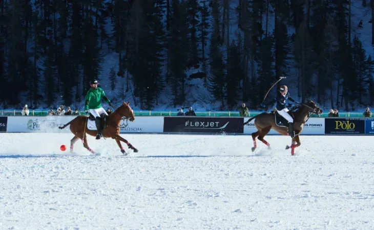 snow polo world cup match