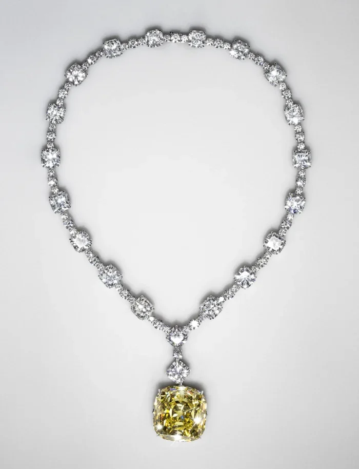 The 128.54-carat Tiffany Diamond necklace
