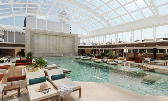 explora cruise ship indoor pool