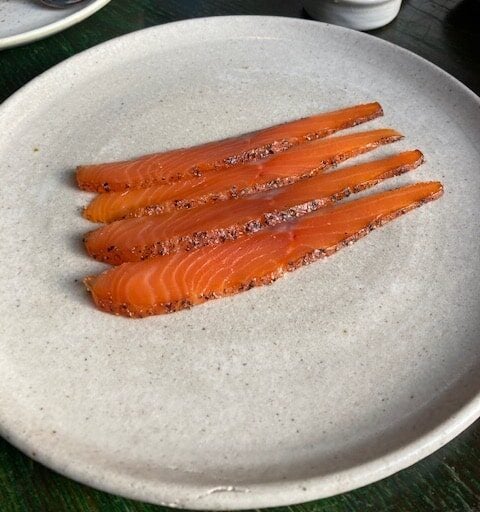 chalk stream trout pastrami