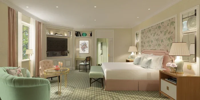 The Dorchester bedroom rendering 