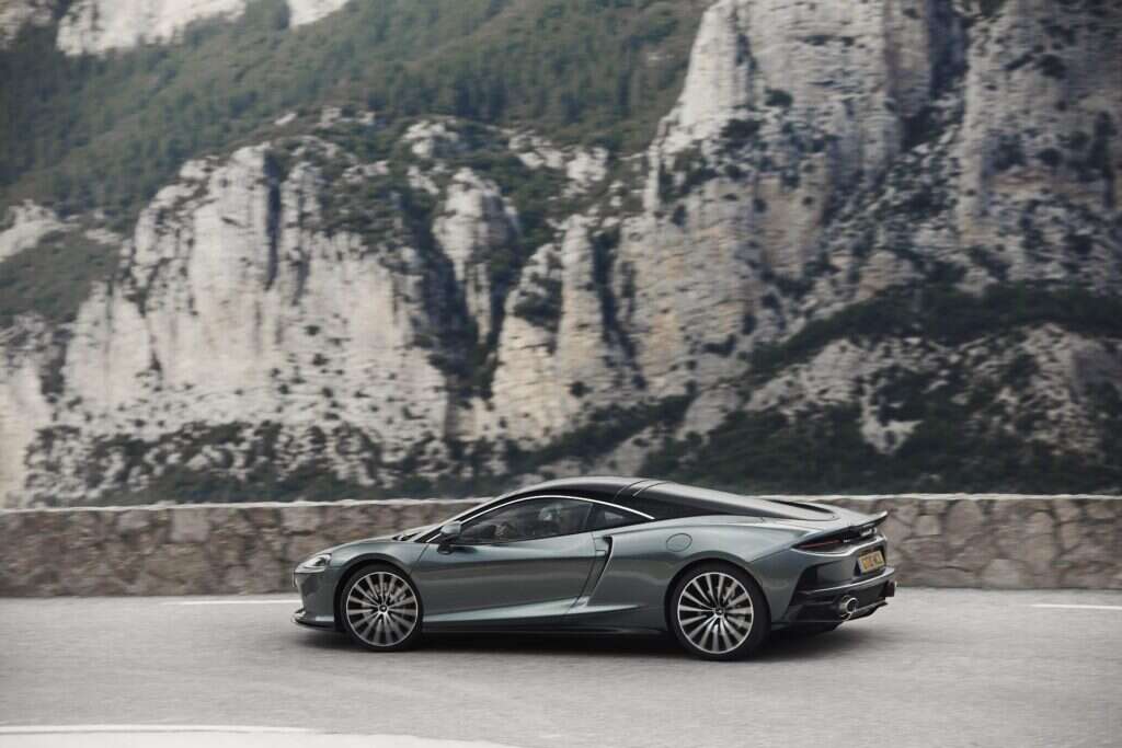 McLaren GT silver car