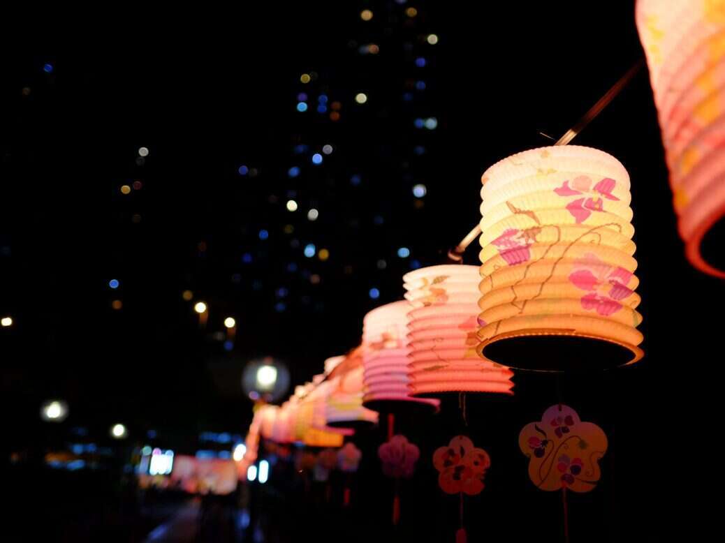 autumn moon festival lanterns