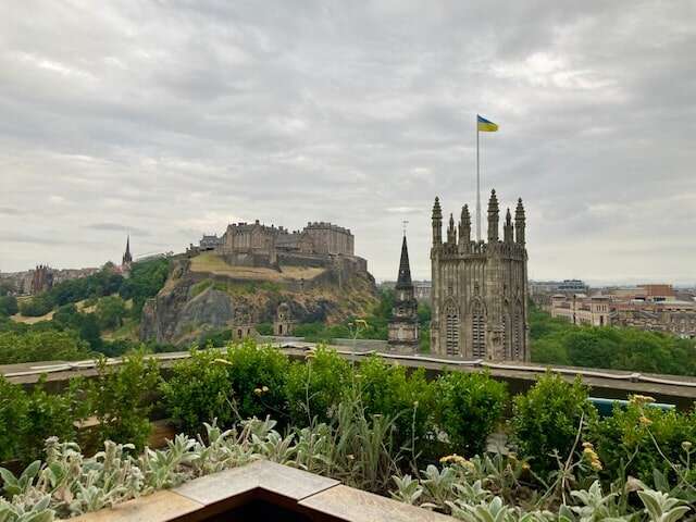 view from 1820 bar edinburgh