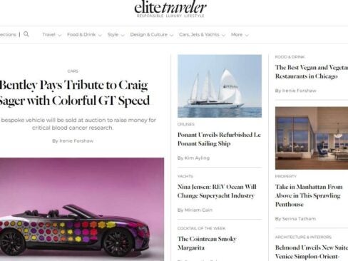 Elite Traveler homepage