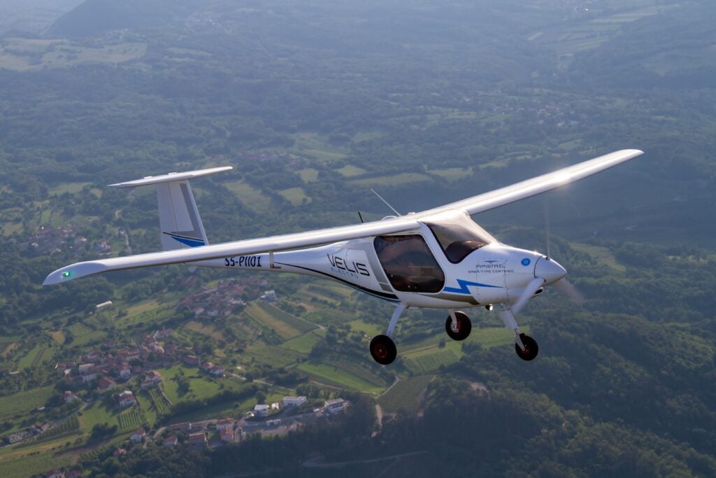 textron jet in flight