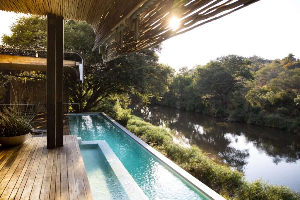 Singita Sweni Lodge terrace