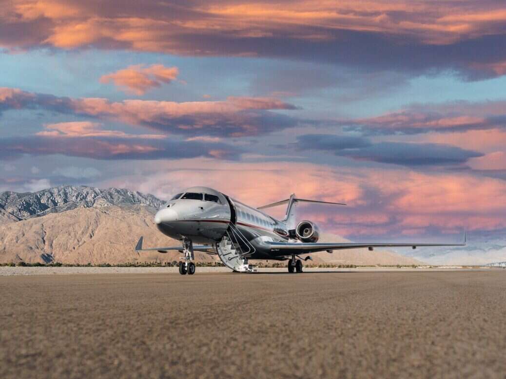 VistaJet plane on runway