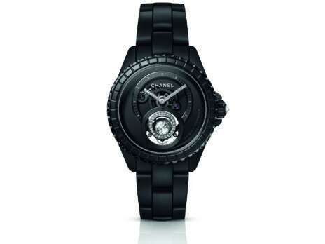Chanel J12 Diamond Tourbillon Watch, Caliber 5