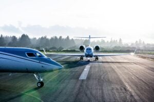 gulfstream jets on runway