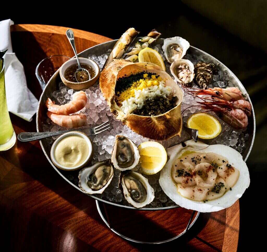 seafood platter at le rock