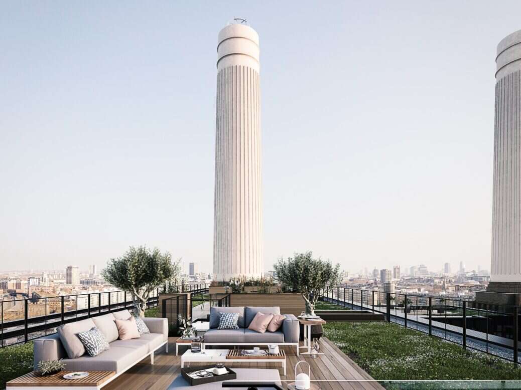 Sky Villas Battersea Power Station terrace