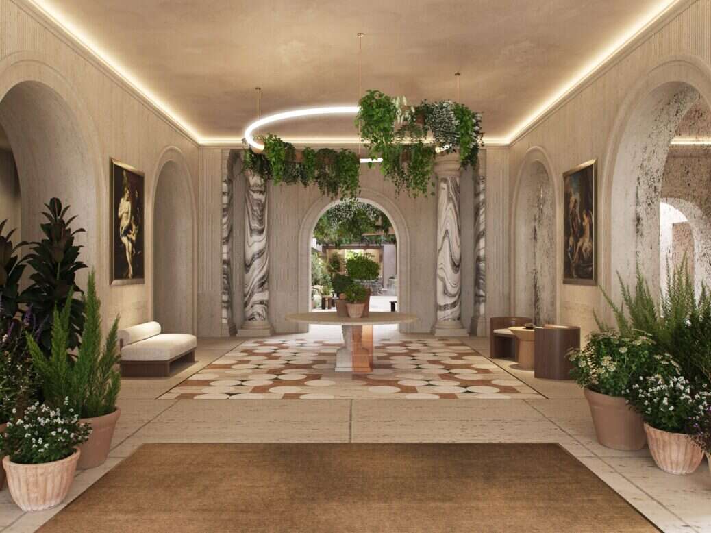 Six Senses Rome entrance lobby